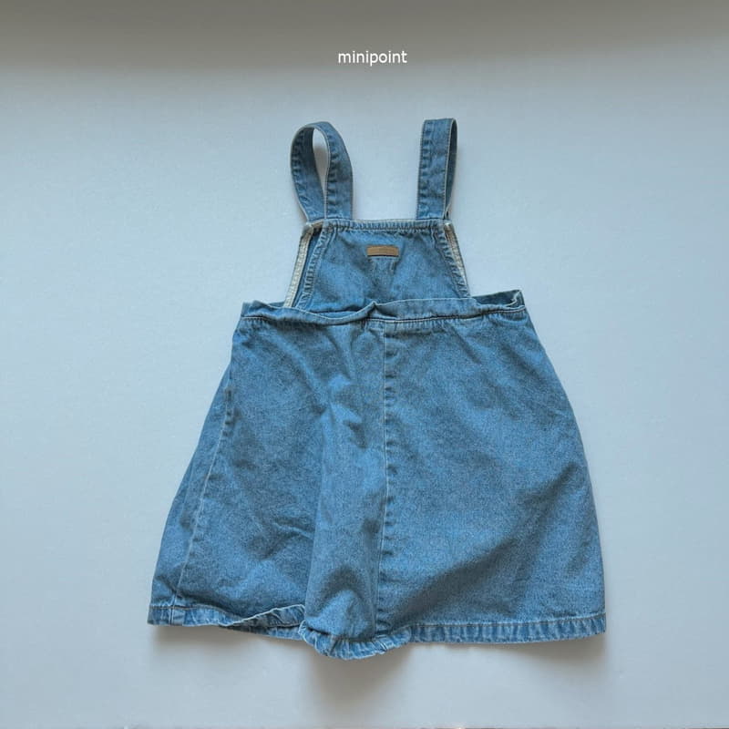 Minipoint - Korean Children Fashion - #childrensboutique - Denim Color One-piece - 2