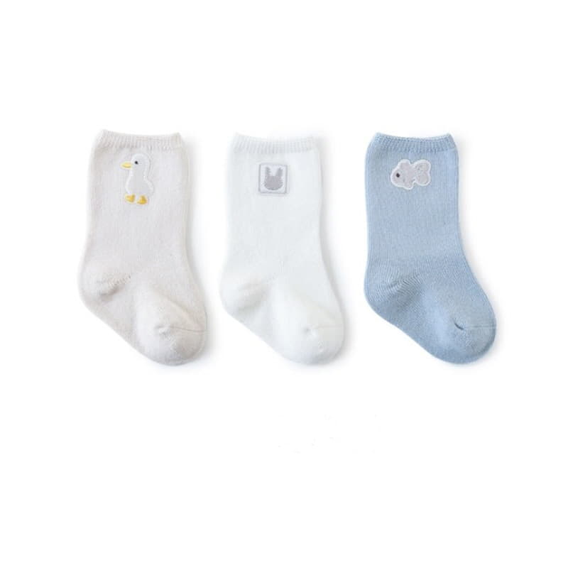 Miso - Korean Baby Fashion - #babyfashion - Duck Socks Set