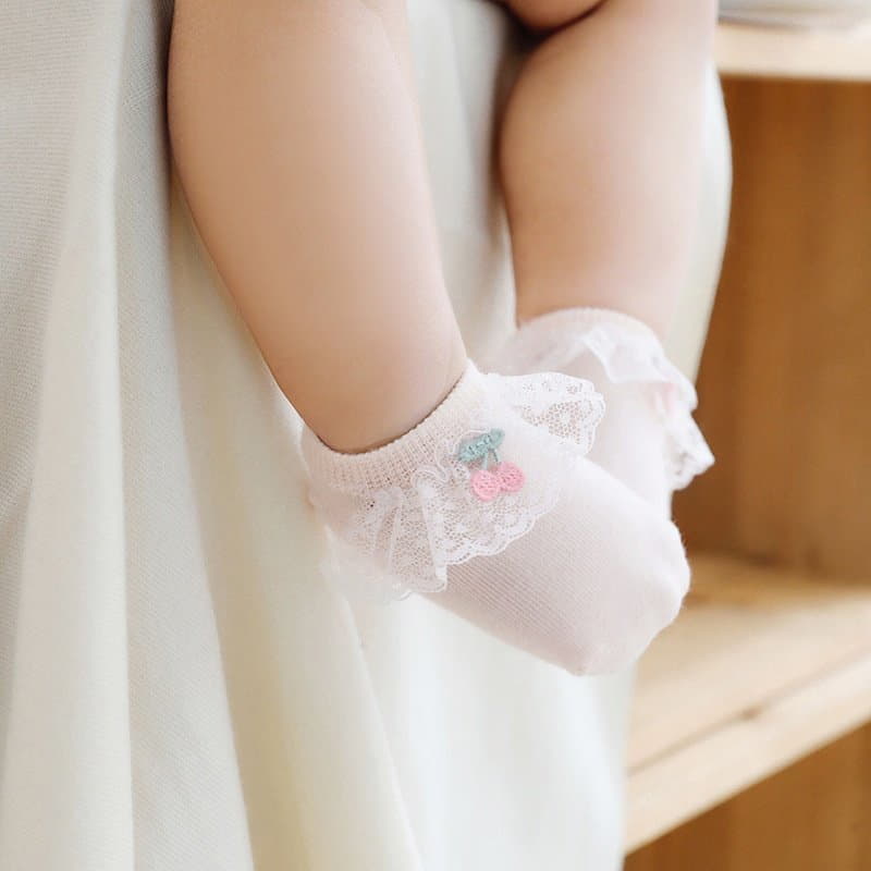 Miso - Korean Baby Fashion - #babyoutfit - Very Lace Socks  - 6