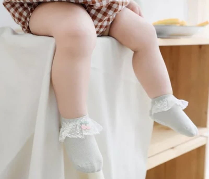 Miso - Korean Baby Fashion - #onlinebabyshop - Very Lace Socks  - 9