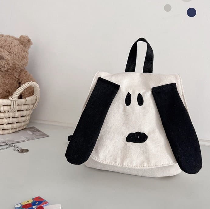 Miso - Korean Children Fashion - #childrensboutique - White Dog Bag - 2