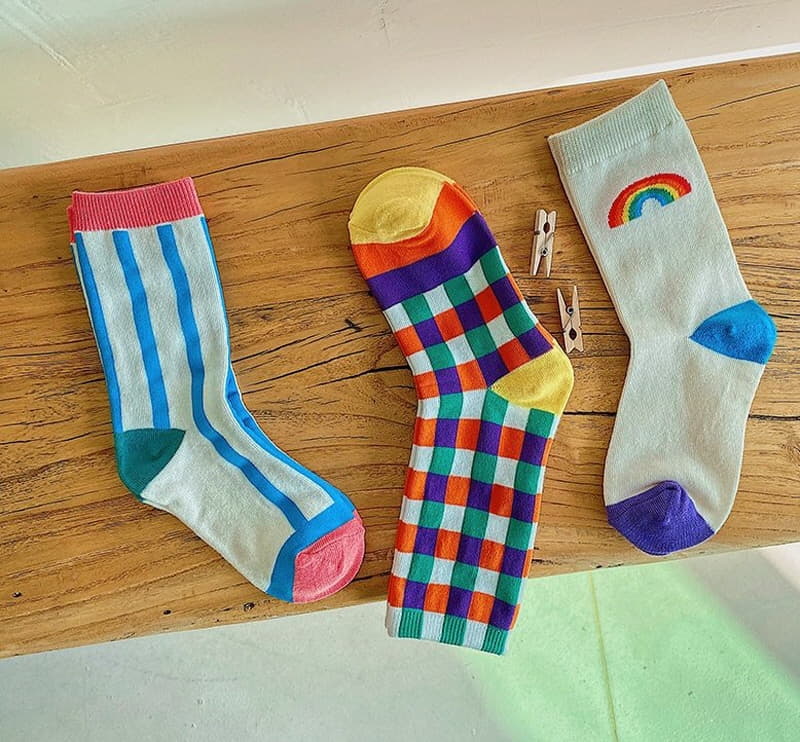 Miso - Korean Children Fashion - #childrensboutique - Colorful Socks - 3