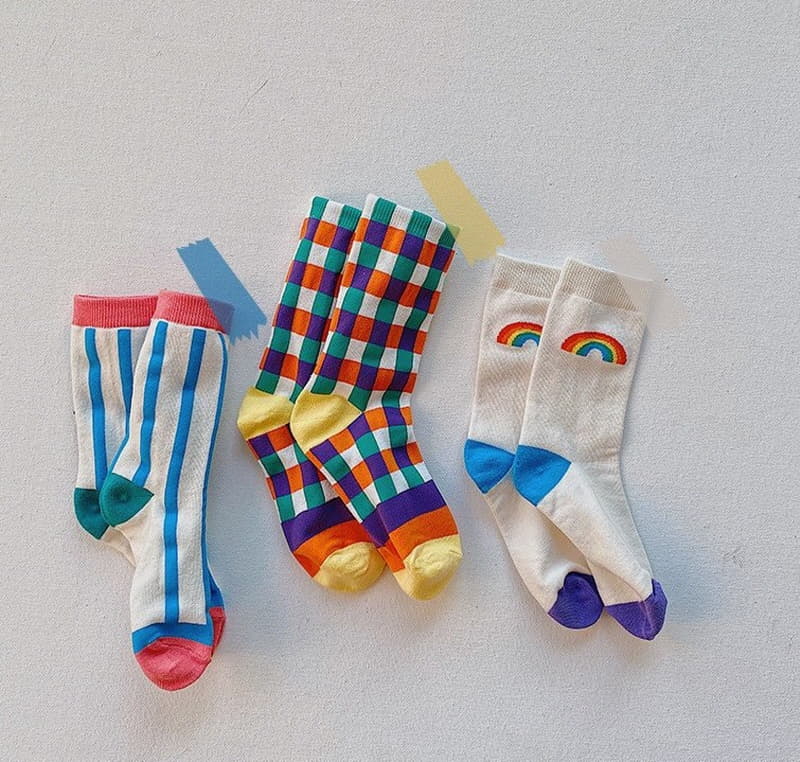 Miso - Korean Children Fashion - #childrensboutique - Colorful Socks - 4