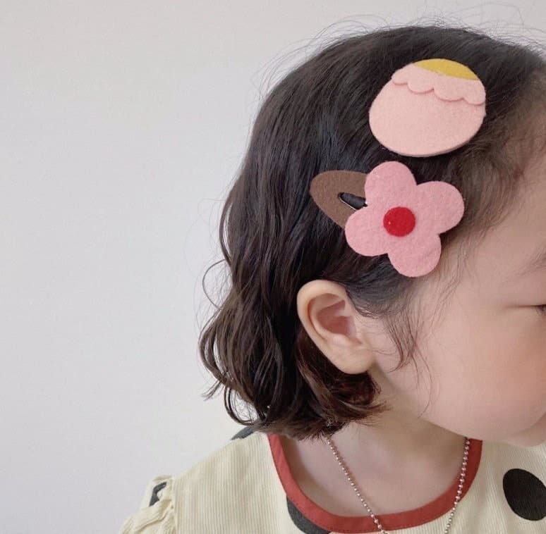 Miso - Korean Children Fashion - #fashionkids - Flower Ribbon Hairpin - 4