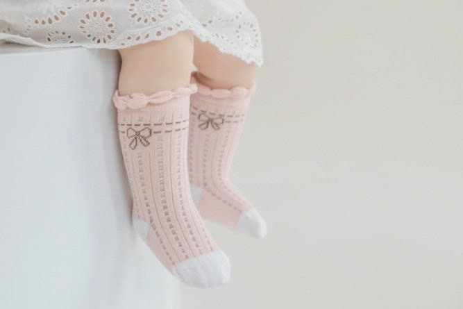 Miso - Korean Children Fashion - #kidsshorts - Ribbon Socks - 5