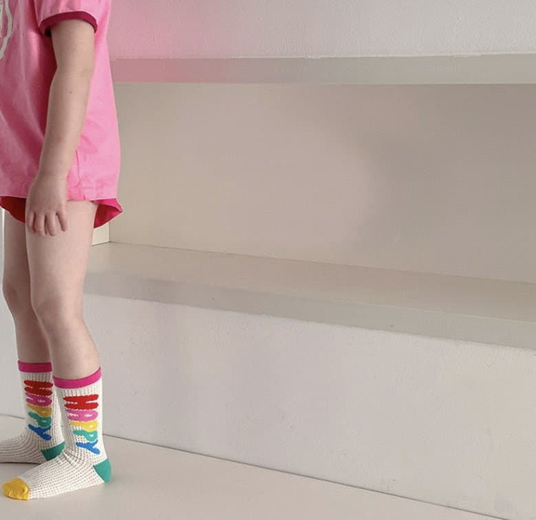 Miso - Korean Children Fashion - #kidzfashiontrend - Happy Socks Set - 10