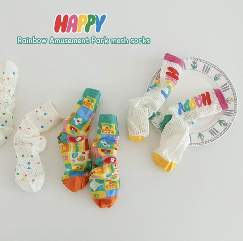 Miso - Korean Children Fashion - #stylishchildhood - Happy Socks Set - 2