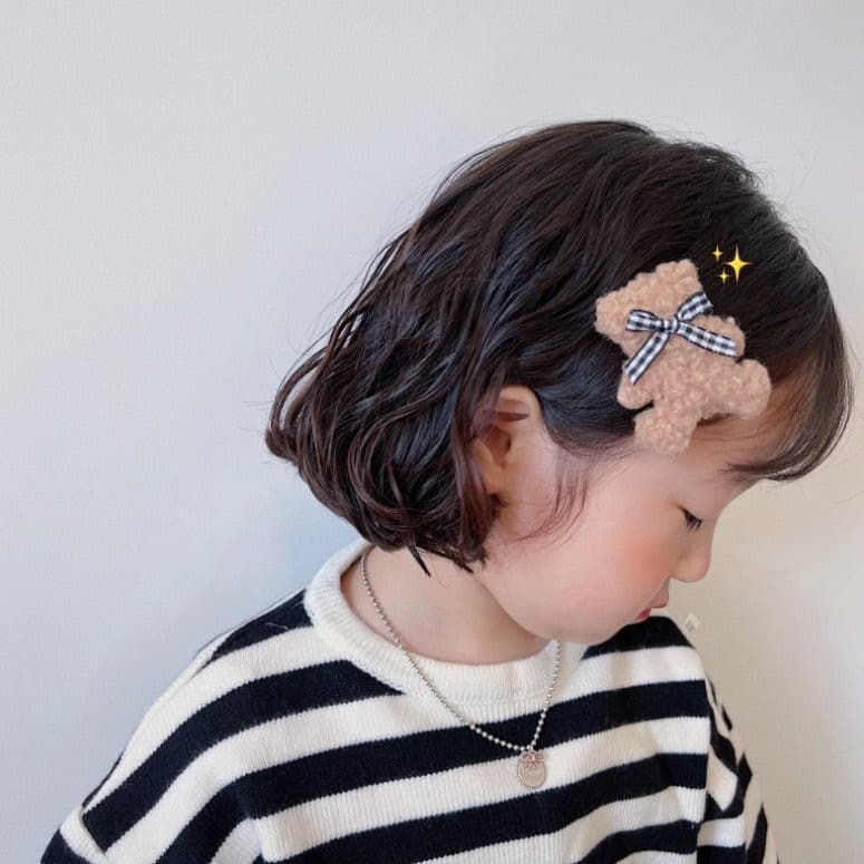Miso - Korean Children Fashion - #stylishchildhood - Bear Bbogle Hairpin - 2