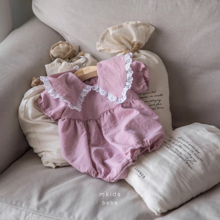 Mkids - Korean Baby Fashion - #babyboutique - Frill Collar Bodysuit - 3