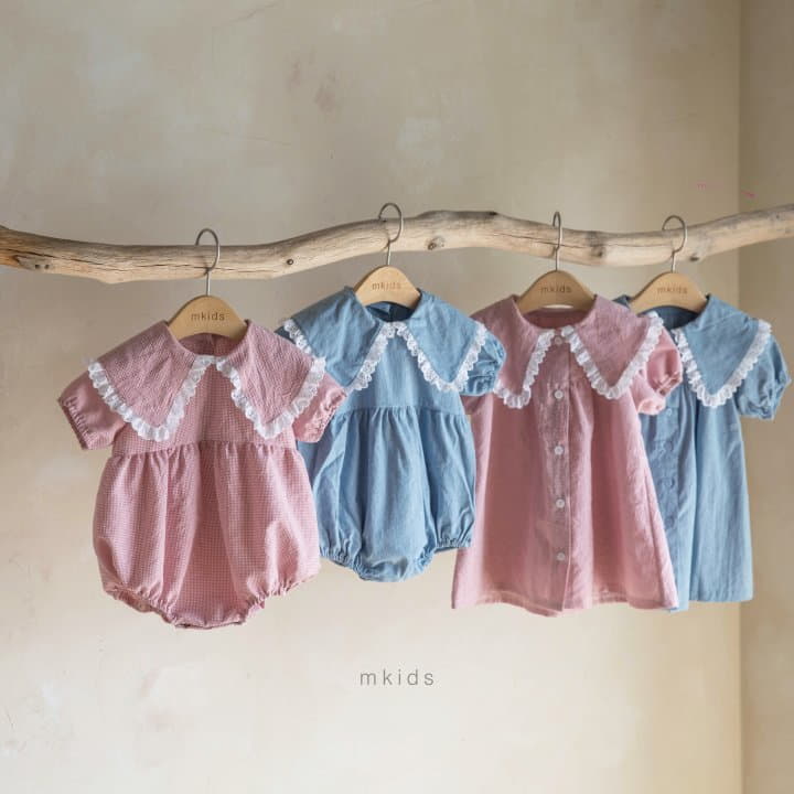Mkids - Korean Baby Fashion - #babyfever - Frill Collar Bodysuit - 8