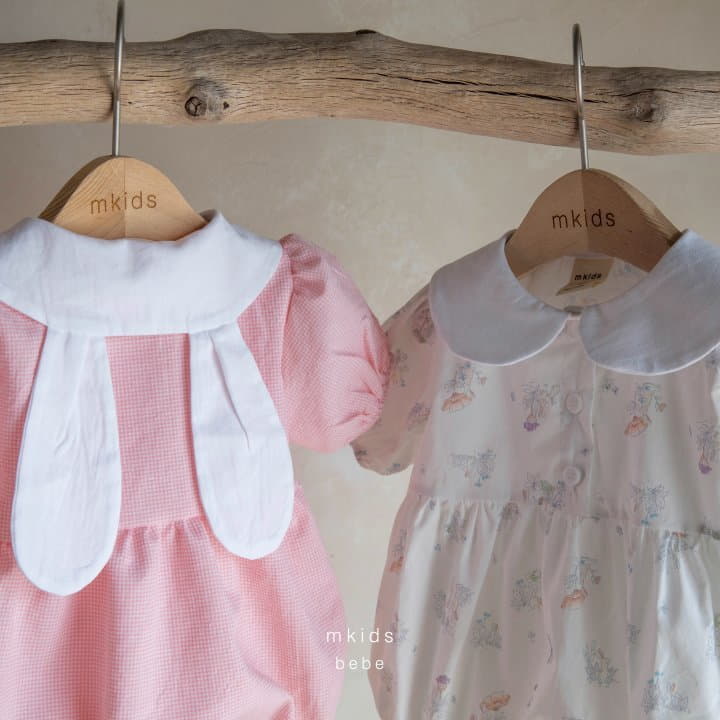 Mkids - Korean Baby Fashion - #babyfever - Summer Rabbit Bodysuit - 4