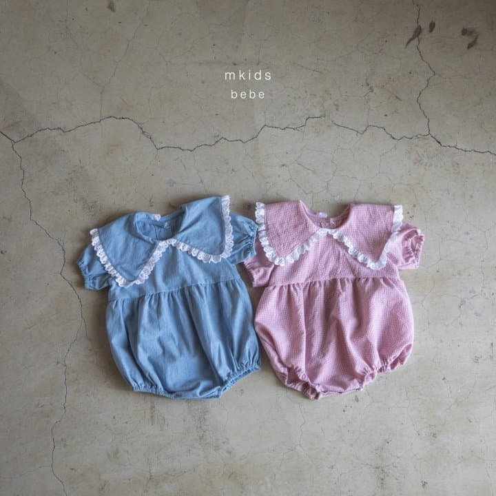Mkids - Korean Baby Fashion - #babylifestyle - Frill Collar Bodysuit - 10