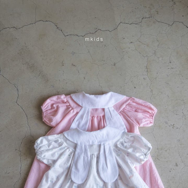 Mkids - Korean Baby Fashion - #onlinebabyboutique - Summer Rabbit One-piece - 10