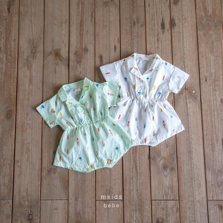 Mkids - Korean Baby Fashion - #onlinebabyshop - Cream Bodysuit - 8