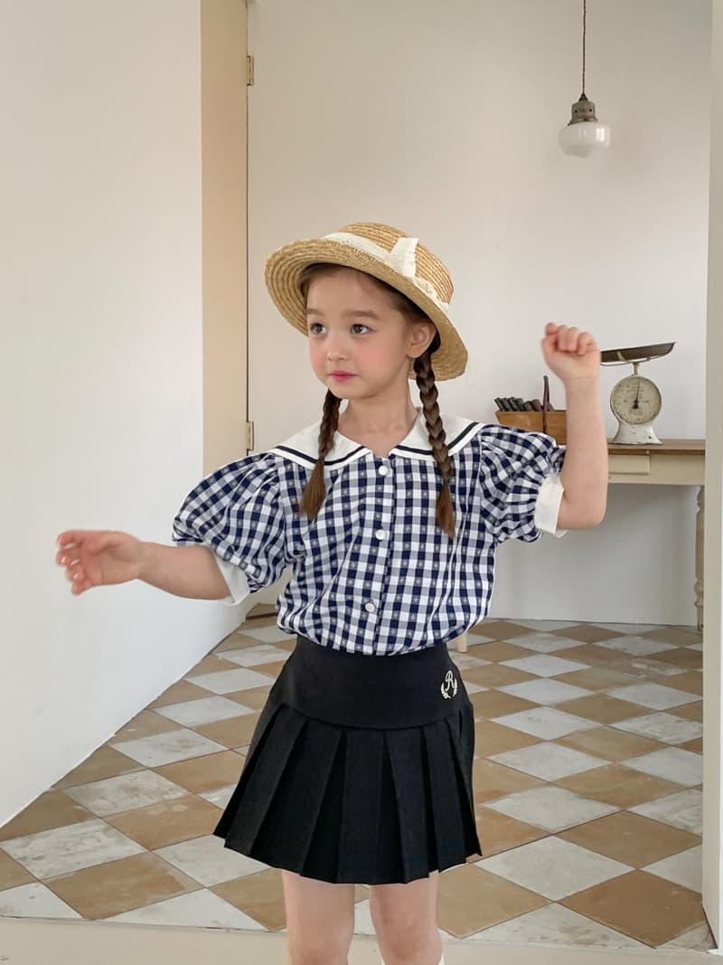 Momo Ann - Korean Children Fashion - #Kfashion4kids - Check Blouse - 5