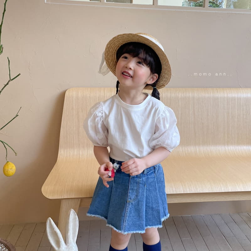 Momo Ann - Korean Children Fashion - #childofig - Denim Skirt Pants - 12