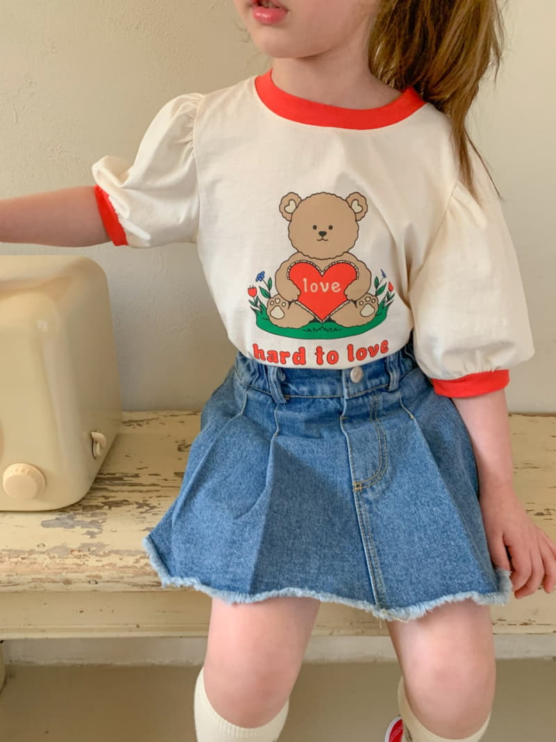 Momo Ann - Korean Children Fashion - #childofig - Heart Bear Tee - 4