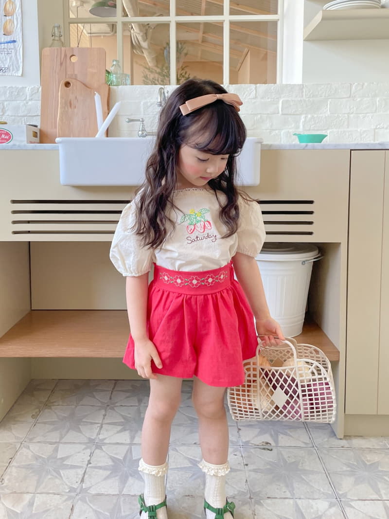 Momo Ann - Korean Children Fashion - #childrensboutique - Berry Blouse - 8