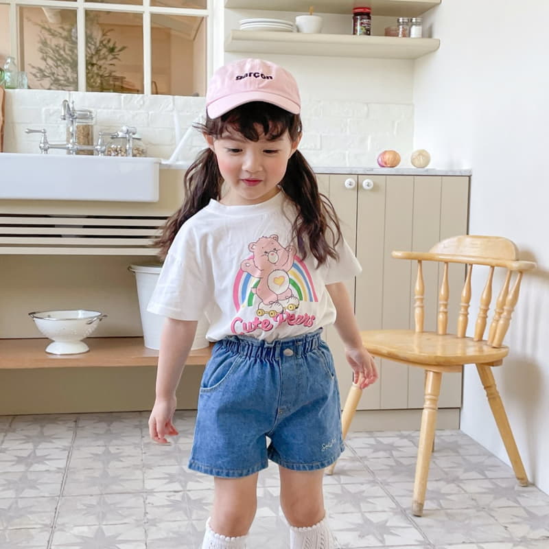 Momo Ann - Korean Children Fashion - #designkidswear - Frill Denim Shorts