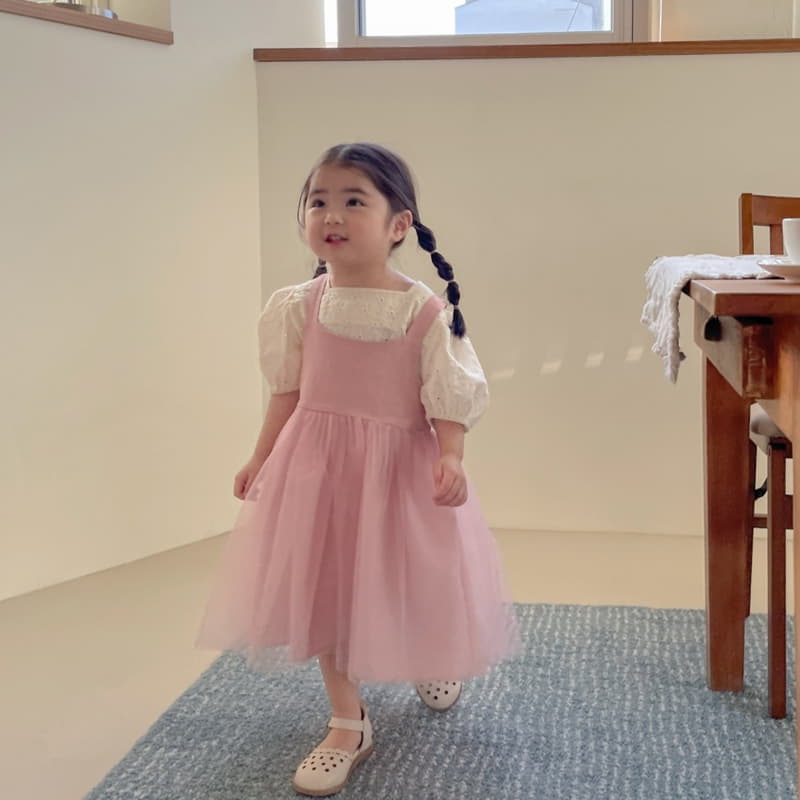 Momo Ann - Korean Children Fashion - #discoveringself - Mesh String One-piece - 2