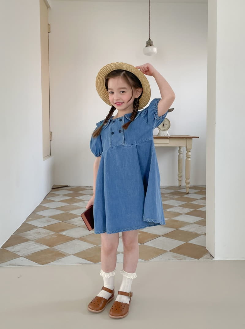 Momo Ann - Korean Children Fashion - #fashionkids - Denim One-piece - 8