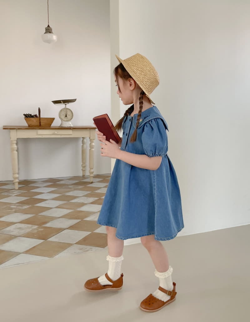 Momo Ann - Korean Children Fashion - #kidsshorts - Denim One-piece - 9