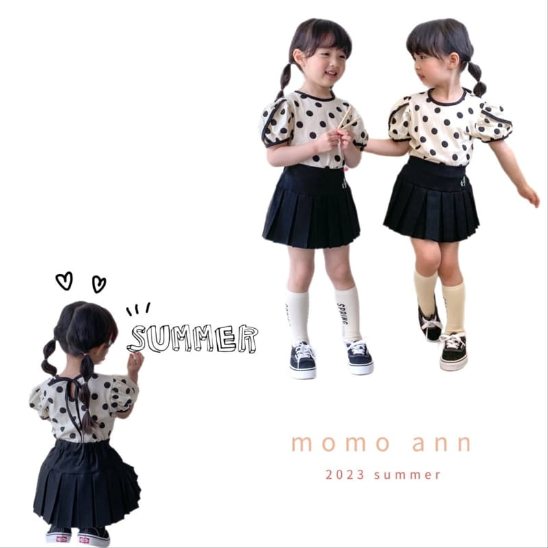 Momo Ann - Korean Children Fashion - #littlefashionista - Black Wrinkle Skirt Pants - 10