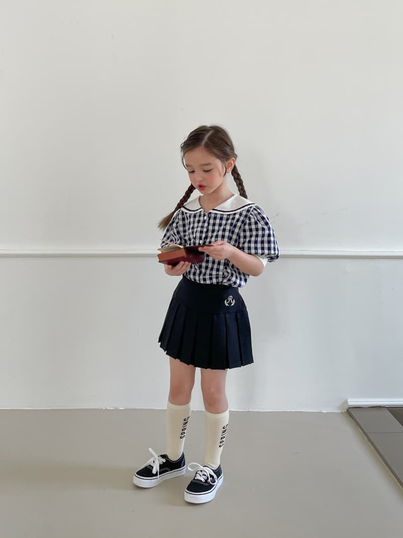 Momo Ann - Korean Children Fashion - #magicofchildhood - Check Blouse - 7