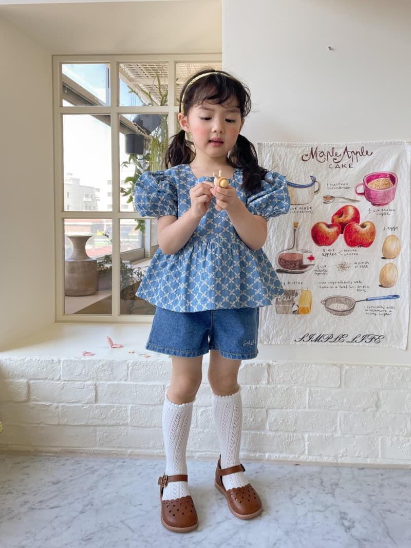 Momo Ann - Korean Children Fashion - #minifashionista - Frill Denim Shorts - 10