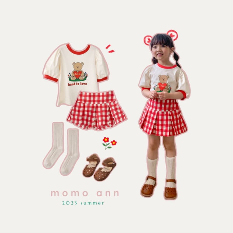 Momo Ann - Korean Children Fashion - #stylishchildhood - Check Skirt Pants - 10