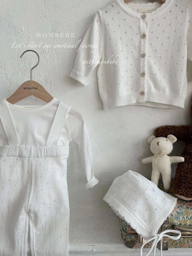 Monbebe - Korean Baby Fashion - #babyboutique - Baby Cotton Foot Dungarees Pants - 12