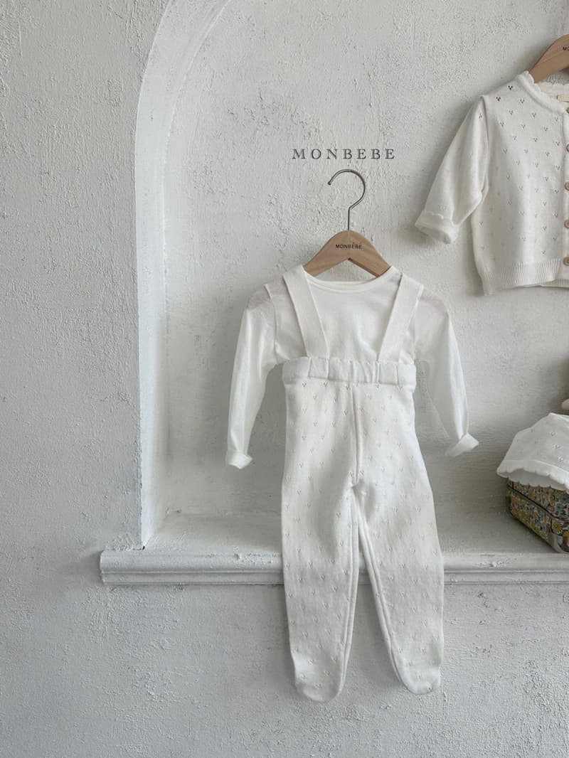 Monbebe - Korean Baby Fashion - #babyfever - Baby Cotton Foot Dungarees Pants