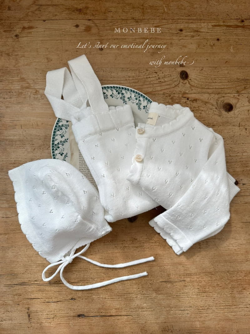 Monbebe - Korean Baby Fashion - #babygirlfashion - Baby Cotton Bonnet - 3