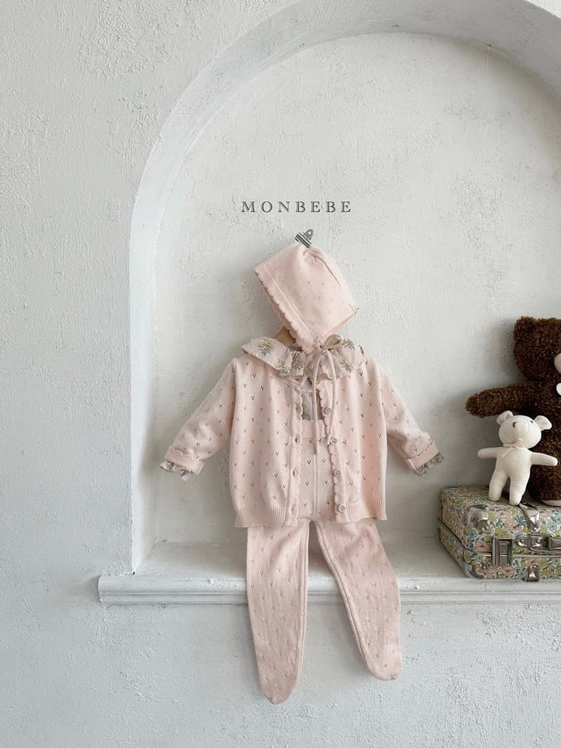 Monbebe - Korean Baby Fashion - #babylifestyle - Baby Cotton Foot Dungarees Pants - 3