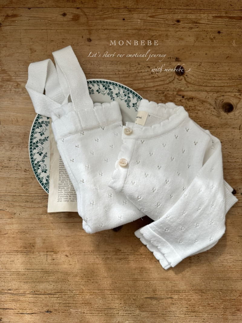 Monbebe - Korean Baby Fashion - #babywear - Baby Cotton Foot Dungarees Pants - 8