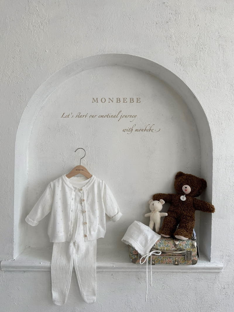 Monbebe - Korean Baby Fashion - #smilingbaby - Baby Cotton Foot Dungarees Pants - 11