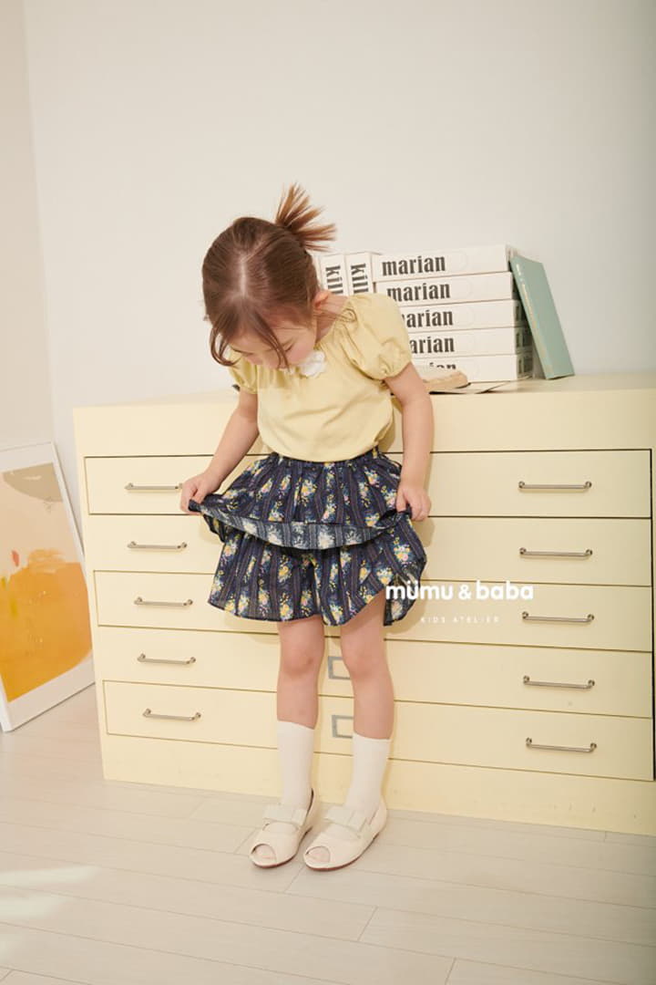 Mumunbaba - Korean Children Fashion - #designkidswear - Garden Skirt Pants - 4