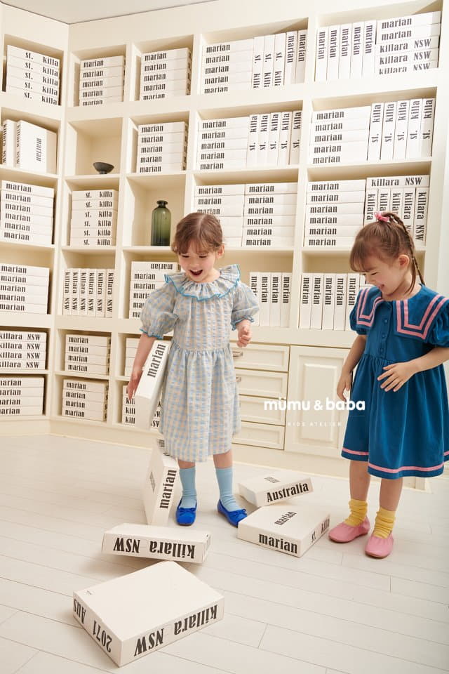 Mumunbaba - Korean Children Fashion - #kidsshorts - Check Melon One-piece - 9