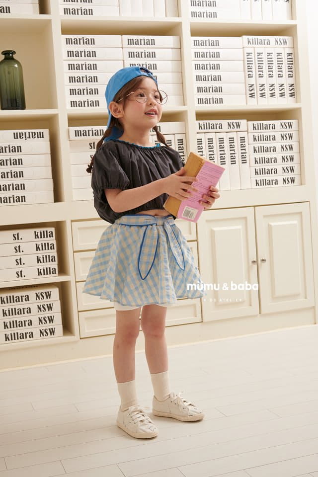 Mumunbaba - Korean Children Fashion - #kidsstore - Check Melon Skirt Leggings