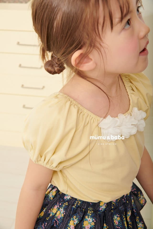 Mumunbaba - Korean Children Fashion - #kidzfashiontrend - Jeje Flower Tee - 7