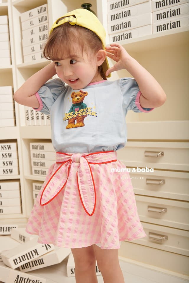 Mumunbaba - Korean Children Fashion - #Kfashion4kids - Check Melon Skirt Leggings - 4