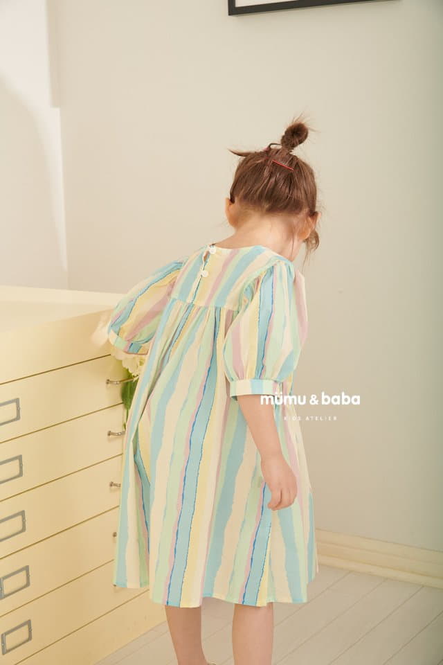 Mumunbaba - Korean Children Fashion - #stylishchildhood - Rainbow One-piece - 2