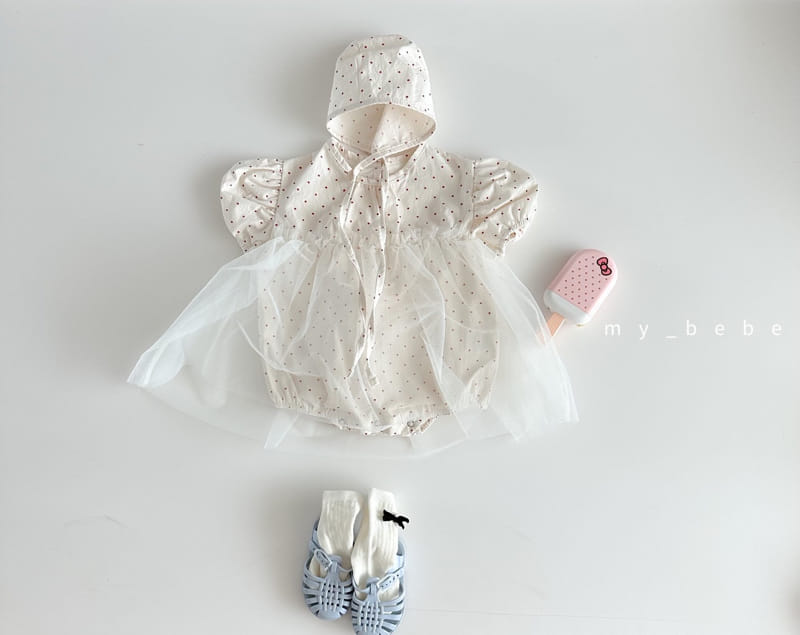 My Bebe - Korean Baby Fashion - #babyboutique - Baby Sha Bodysuit Set - 4