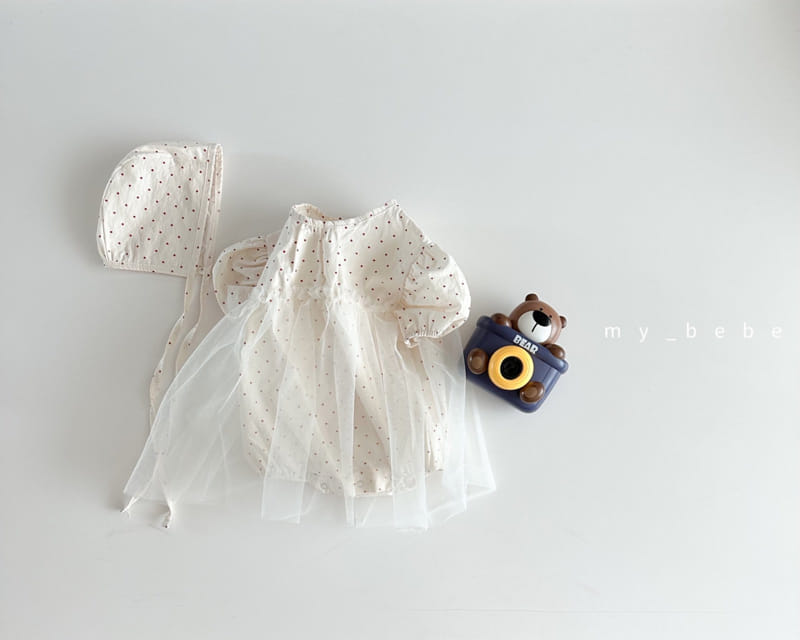 My Bebe - Korean Baby Fashion - #babyboutiqueclothing - Baby Sha Bodysuit Set - 5