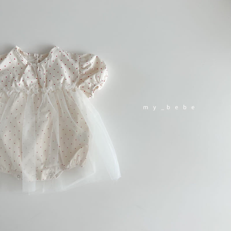 My Bebe - Korean Baby Fashion - #babyclothing - Baby Sha Bodysuit Set - 6