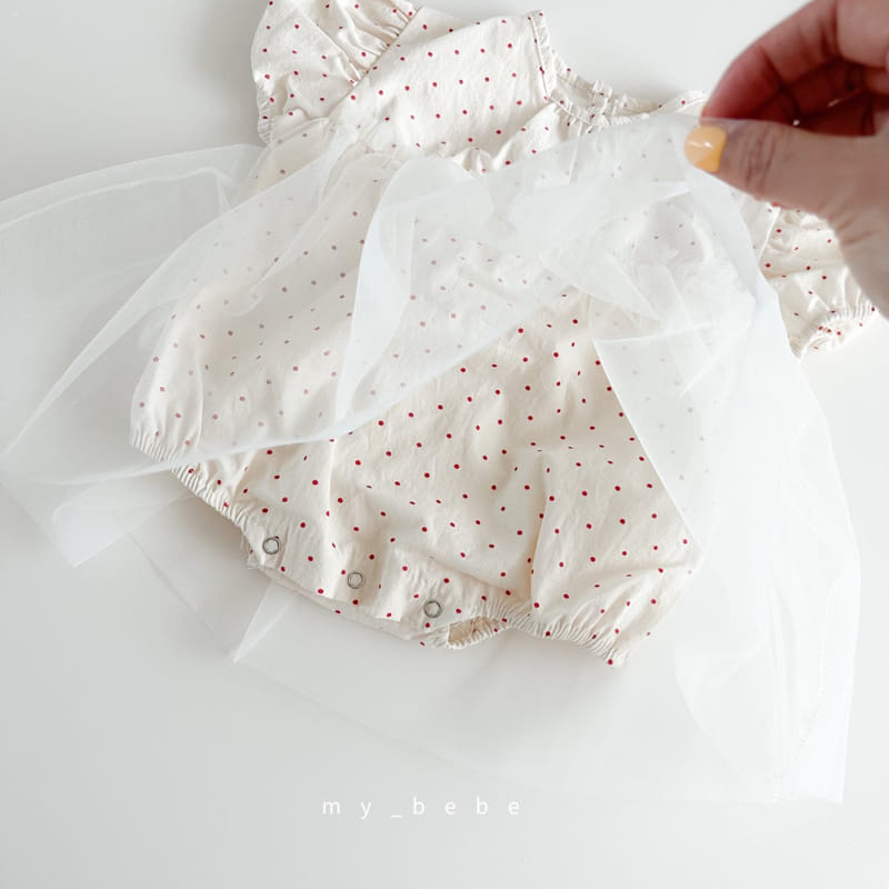 My Bebe - Korean Baby Fashion - #babygirlfashion - Baby Sha Bodysuit Set - 9