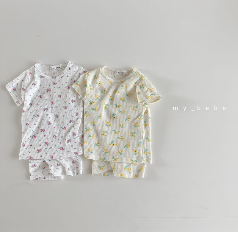 My Bebe - Korean Children Fashion - #fashionkids - Kid Small Flower Easywear - 3