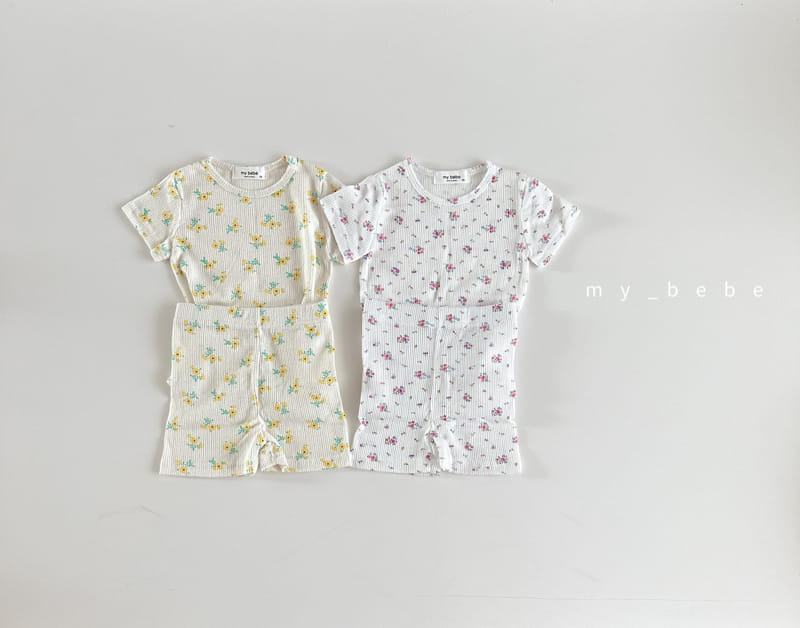 My Bebe - Korean Children Fashion - #fashionkids - Kid Small Flower Easywear - 4