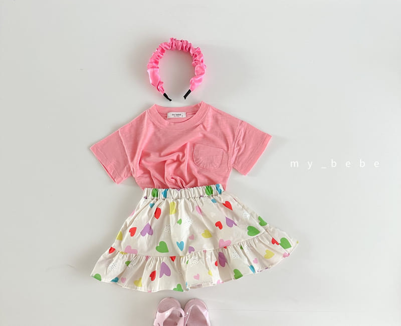 My Bebe - Korean Children Fashion - #littlefashionista - Kid Basic Tee - 11