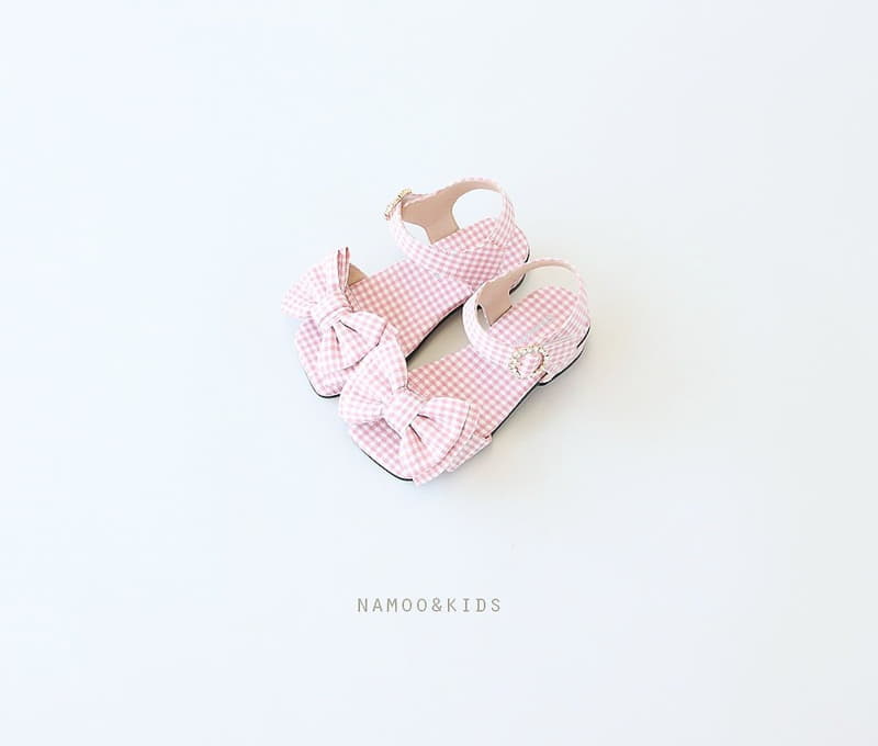 Namoo & Kids - Korean Children Fashion - #discoveringself - O And Ribbon Sandals - 2